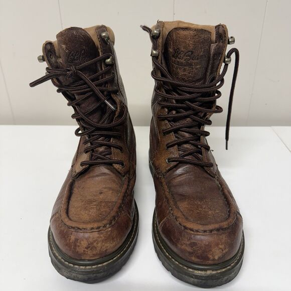 L.L. Bean Kangaroo Upland Hunter Leather Boots Gore-Tex Vibram Sole Men 9.5 GUC - Picture 2 of 12